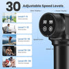 Massage Gun, Deep Tissue Massager Gun for Pain Relief, Percussion Muscle Massage Gun for Athelets, Handheld Electric Back Massager with 30 Speed Levels & 9 Massage Heads